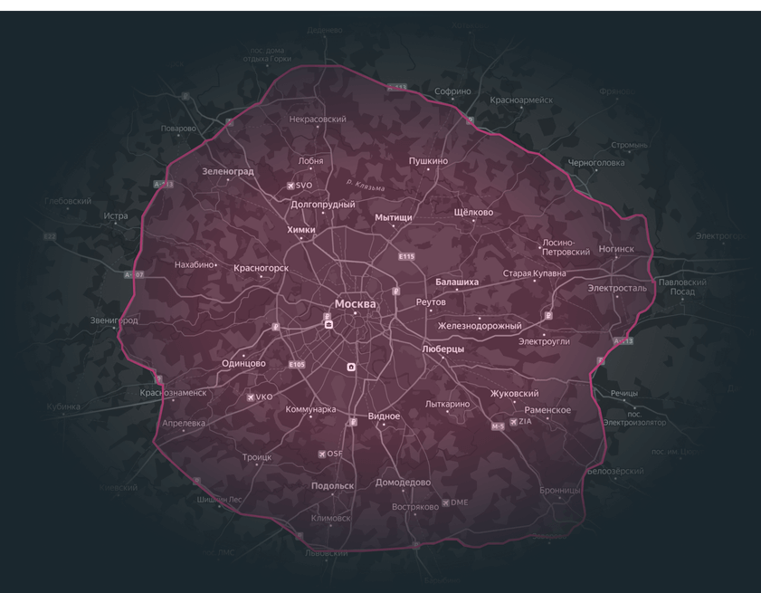 Карта доставки